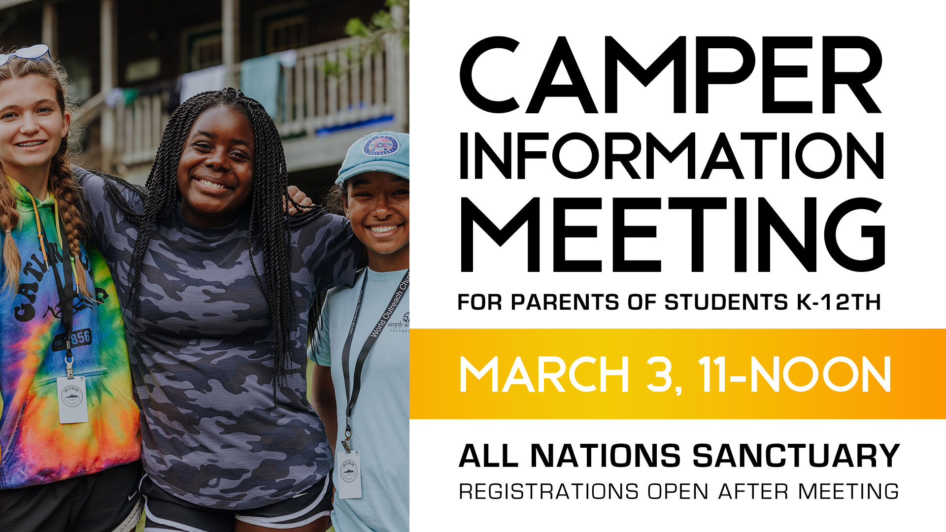 Camp Info Meeting March 3