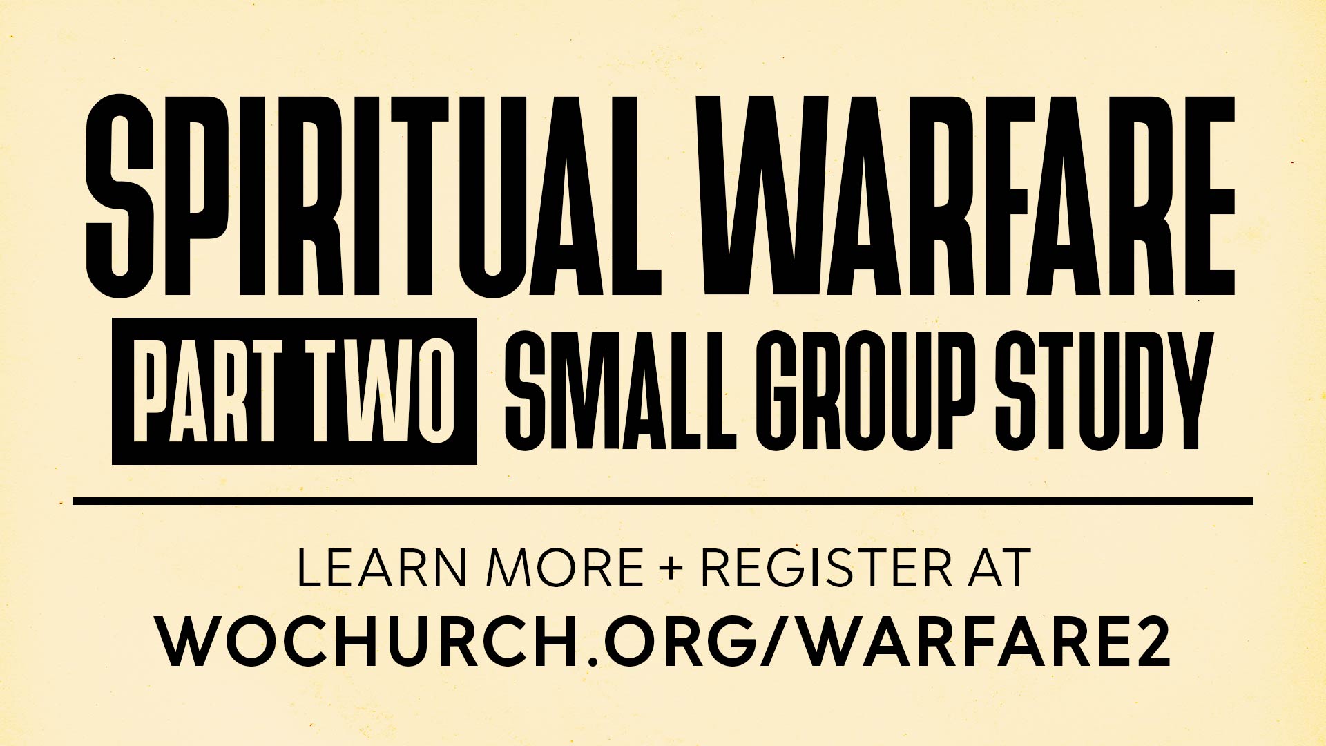 Spiritual Warfare 2 SG Study