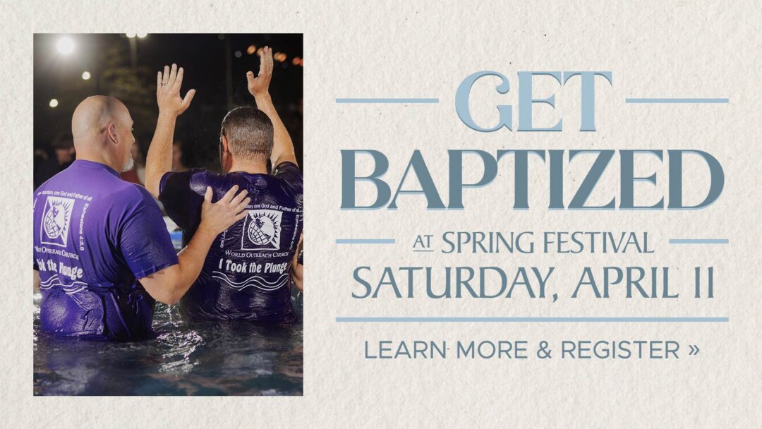Get Baptized This Spring