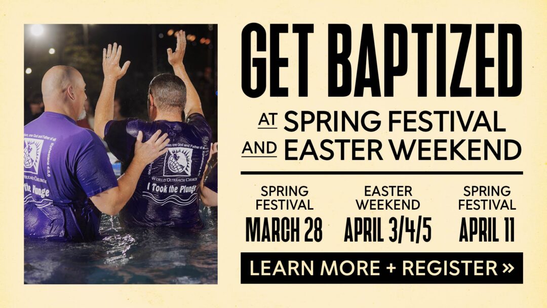 Get Baptized This Spring