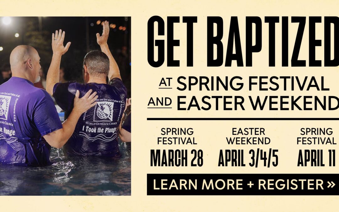 Get Baptized This Spring