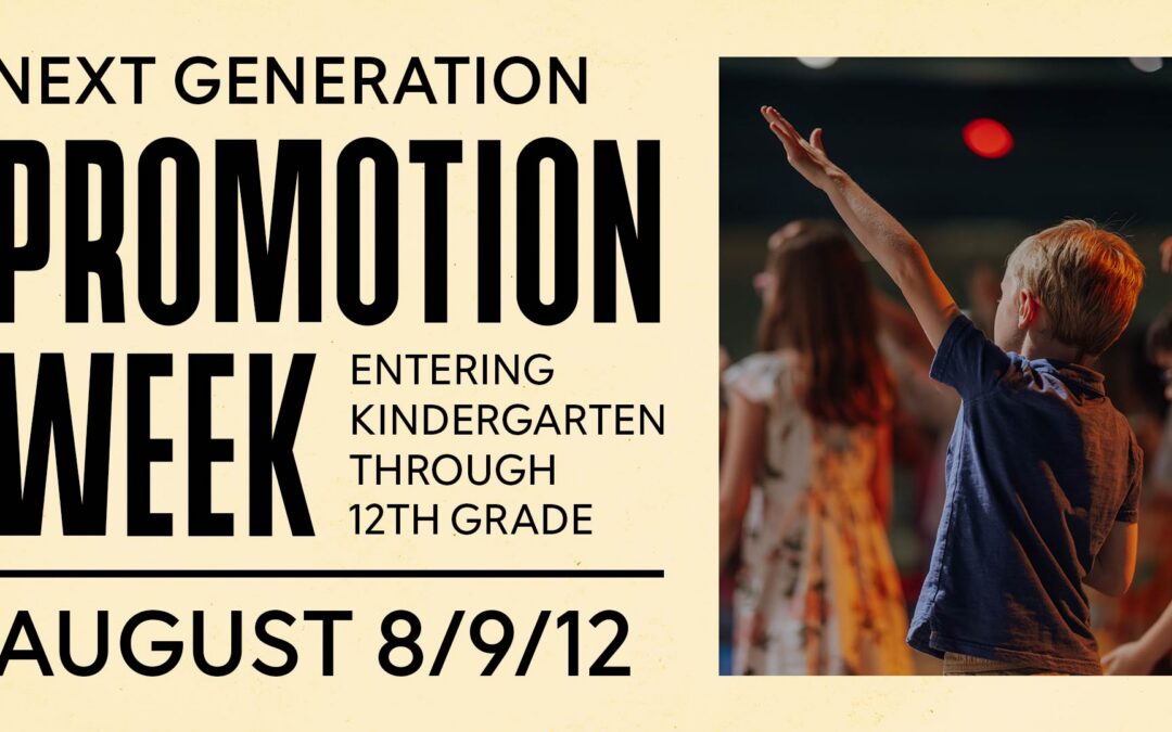 Promotion Week: Aug 8/9/12